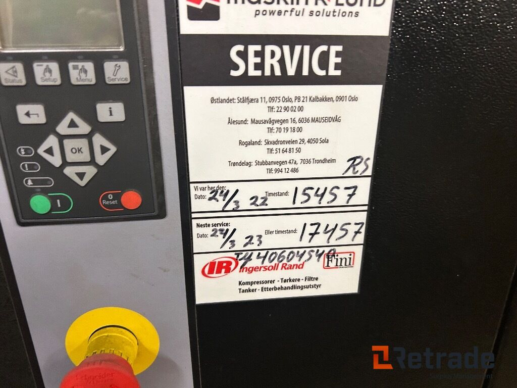 2015 Luft kompressor IR Ingersoll Rand IRN18K-CC-HV og 2012 Luftørker D24 0IN-A - Industrial equipment: picture 5 2015 Luft kompressor IR Ingersoll Rand IRN18K-CC-HV og 2012 Luftørker D24 0IN-A - Industrial equipment: picture 5