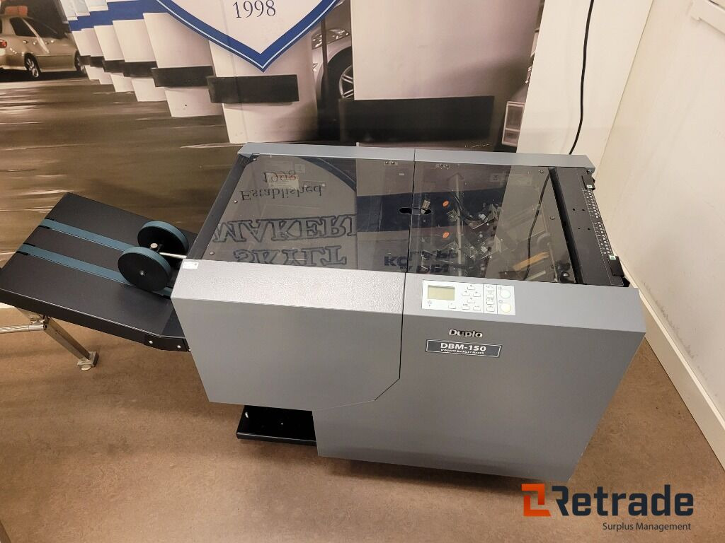 Häftesmaskin vikning falsning helautomatisk Duplo DBM-150 - Industrial equipment: picture 1 Häftesmaskin vikning falsning helautomatisk Duplo DBM-150 - Industrial equipment: picture 1