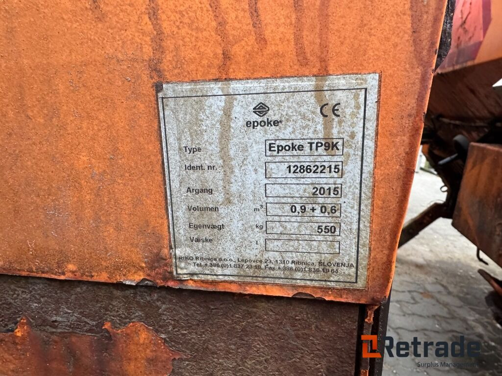 Saltspreder Epoke TP9K - Construction equipment: picture 3 Saltspreder Epoke TP9K - Construction equipment: picture 3