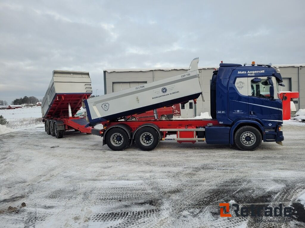 Tippbil ekipage Scania R520 V8 Manuell Next gen samt Istrail trippelkärra - Tipper: picture 3 Tippbil ekipage Scania R520 V8 Manuell Next gen samt Istrail trippelkärra - Tipper: picture 3