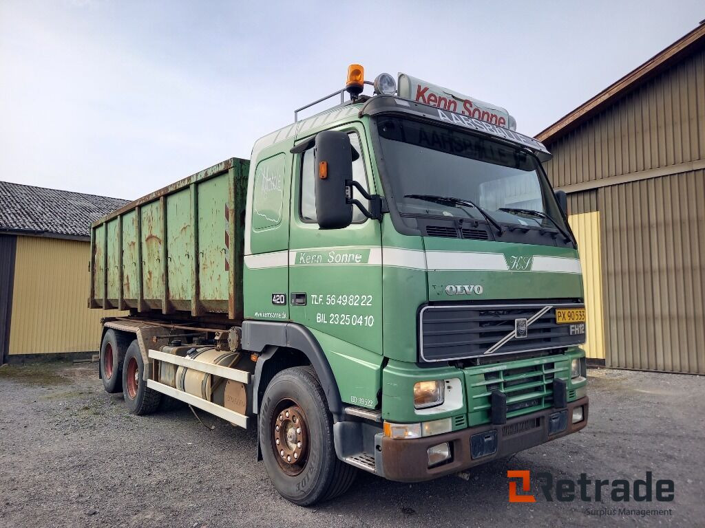 Volvo FH12,420 6x2 med container wire hejs og HMF kran. - Tipper: picture 2 Volvo FH12,420 6x2 med container wire hejs og HMF kran. - Tipper: picture 2