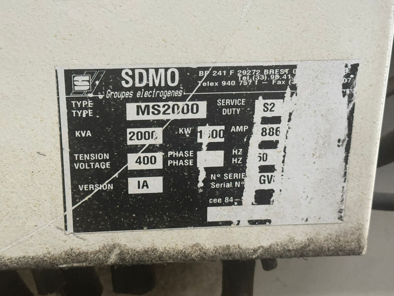SDMO 2000 kVa MTU16V diesel - Generator set: picture 4 SDMO 2000 kVa MTU16V diesel - Generator set: picture 4