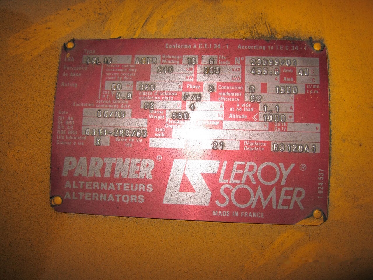 SDMO 330 kVa Cummins NT855-G6 - Generator set: picture 5 SDMO 330 kVa Cummins NT855-G6 - Generator set: picture 5