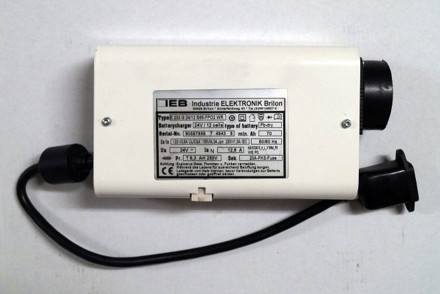 IEB 90587858 | IEB charger EFG 230 G 24/12 B65-FP02 WR 24V12,6A 220V 50/60Hz fro - Battery for Material handling equipment: picture 1 IEB 90587858 | IEB charger EFG 230 G 24/12 B65-FP02 WR 24V12,6A 220V 50/60Hz fro - Battery for Material handling equipment: picture 1