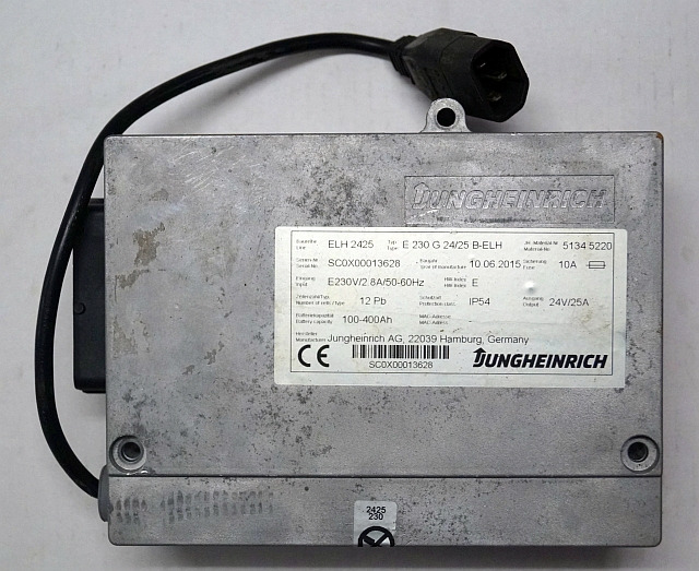 Jungheinrich 51345220 | Build in charger ELH2425 24V/25A 100-400Ah year 2025 sn. Build in charger ELH2425 24V/25A 100-400Ah year 2025 sn. SNOX00013628 - Battery for Material handling equipment: picture 1 Jungheinrich 51345220 | Build in charger ELH2425 24V/25A 100-400Ah year 2025 sn. Build in charger ELH2425 24V/25A 100-400Ah year 2025 sn. SNOX00013628 - Battery for Material handling equipment: picture 1