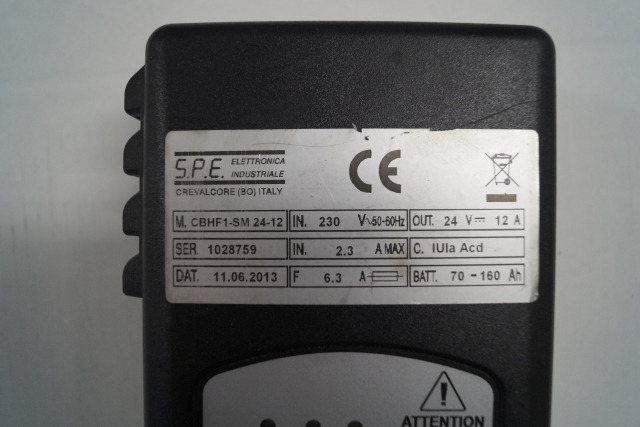 SPE unknown | battery charger 24V12A type CBHF1-SM24-12 IUIA Acd battery 70-160A battery charger 24V12A type CBHF1-SM24-12 IUIA Acd battery 70-160Ah - Battery for Material handling equipment: picture 2 SPE unknown | battery charger 24V12A type CBHF1-SM24-12 IUIA Acd battery 70-160A battery charger 24V12A type CBHF1-SM24-12 IUIA Acd battery 70-160Ah - Battery for Material handling equipment: picture 2