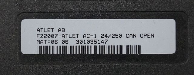 Still 301035147 | Rij regeling drive controller fz2007-Atlet AC-1 24/250 Can Ope - ECU for Material handling equipment: picture 2 Still 301035147 | Rij regeling drive controller fz2007-Atlet AC-1 24/250 Can Ope - ECU for Material handling equipment: picture 2