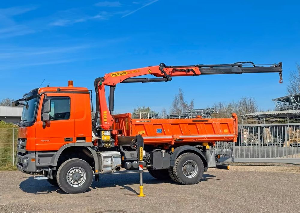 Mercedes-Benz 1844 4x4 | Wywrotka 3-stronna Meiller | Bordmatik | HDS Palfinger PK16001K - Tipper: picture 1 Mercedes-Benz 1844 4x4 | Wywrotka 3-stronna Meiller | Bordmatik | HDS Palfinger PK16001K - Tipper: picture 1