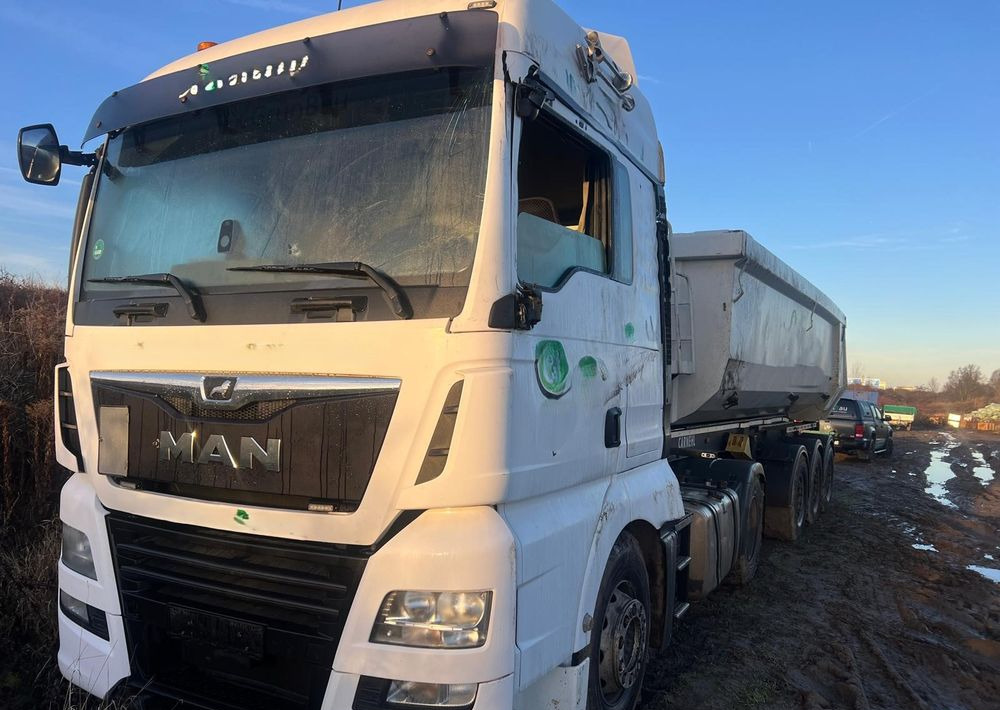 MAN TGX 500 KM (2017) / EURO 6 + Naczepa wywrotka 3-osiowa CARNEHL (2021) / oś podnoszona - Tractor unit, Tipper semi-trailer: picture 1 MAN TGX 500 KM (2017) / EURO 6 + Naczepa wywrotka 3-osiowa CARNEHL (2021) / oś podnoszona - Tractor unit, Tipper semi-trailer: picture 1