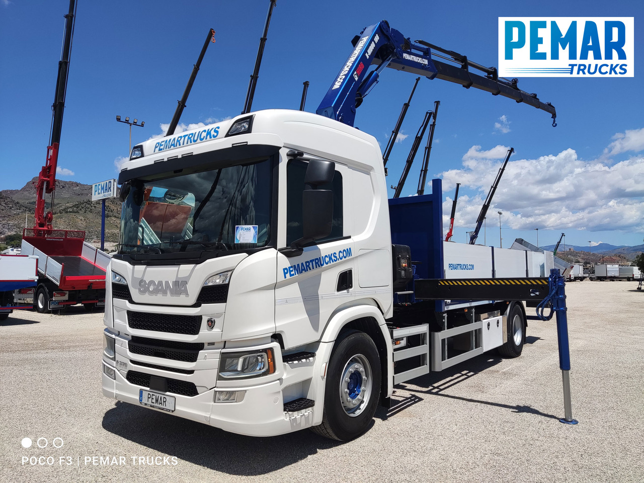 SCANIA P 370 GRUA CAJA FIJA 18T - Crane truck: picture 1 SCANIA P 370 GRUA CAJA FIJA 18T - Crane truck: picture 1