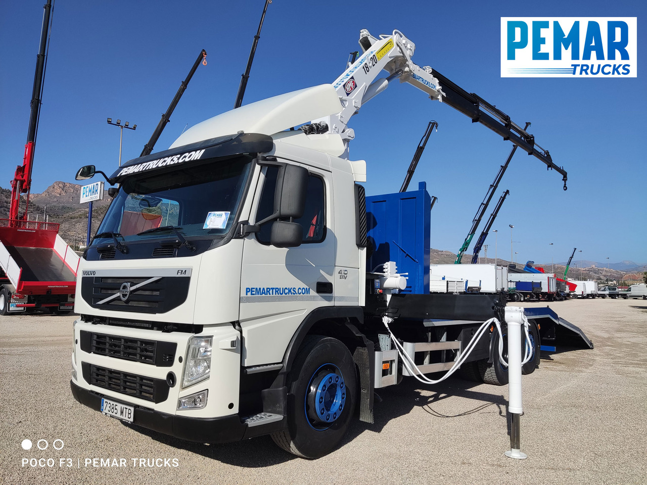 VOLVO FM 410 6X2 GRUA PORTAMAQUINARIA - Autotransporter truck, Crane truck: picture 1 VOLVO FM 410 6X2 GRUA PORTAMAQUINARIA - Autotransporter truck, Crane truck: picture 1