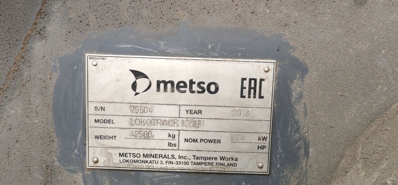 Metso Lokotrack LT106 JAW CRUSHER - Mobile crusher: picture 2 Metso Lokotrack LT106 JAW CRUSHER - Mobile crusher: picture 2