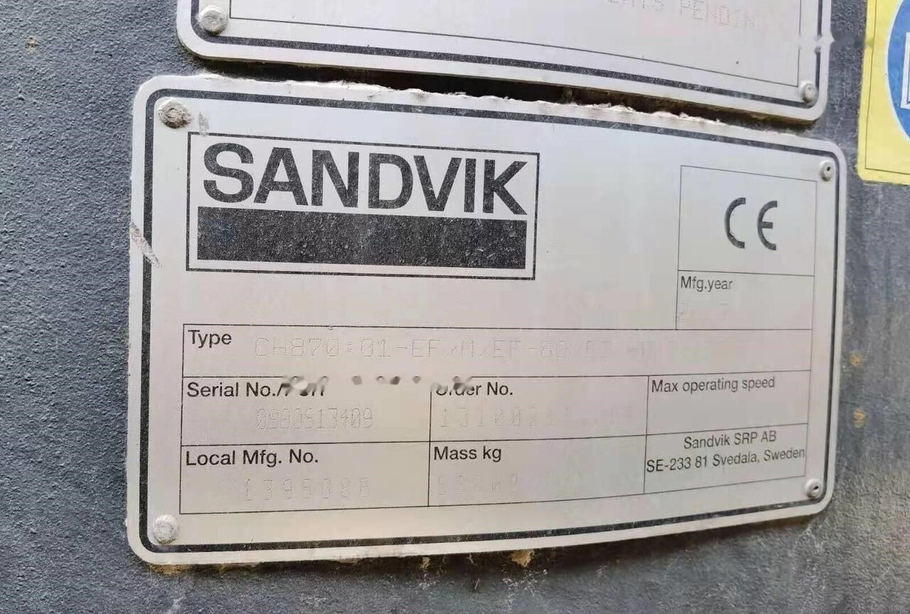 Sandvik CH870 - Cone crusher: picture 2 Sandvik CH870 - Cone crusher: picture 2