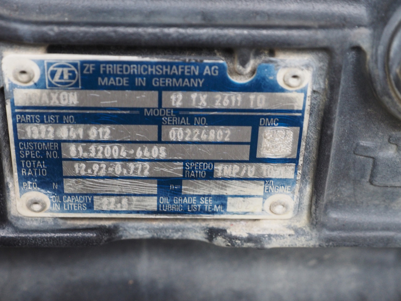 ZF MAN Traxon Getriebe / gearbox 12TX2611 TO - Gearbox for Truck: picture 2 ZF MAN Traxon Getriebe / gearbox 12TX2611 TO - Gearbox for Truck: picture 2