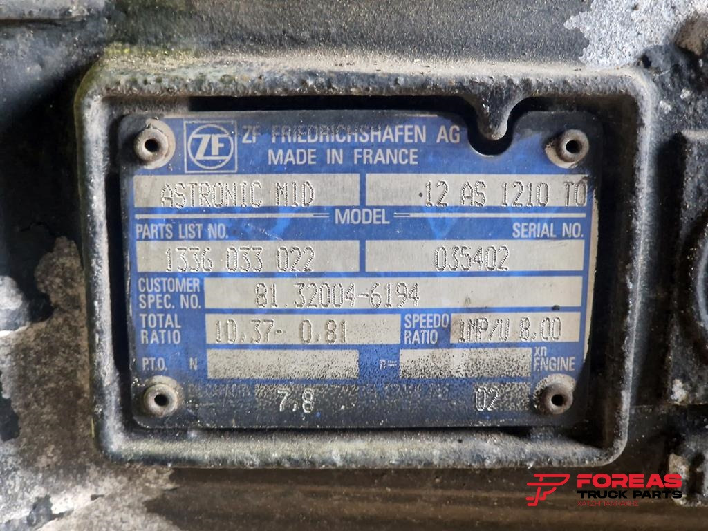 Gearbox for Truck ZF ASTRONIC MID 12 AS 1210 TO: picture 10