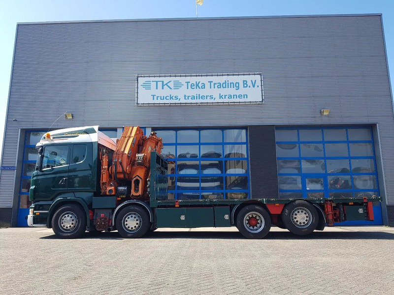Scania R420 8x2 HIAB 800E-7 Hipro 80 ton/meter Winch Retarder - Dropside/ Flatbed truck: picture 5 Scania R420 8x2 HIAB 800E-7 Hipro 80 ton/meter Winch Retarder - Dropside/ Flatbed truck: picture 5