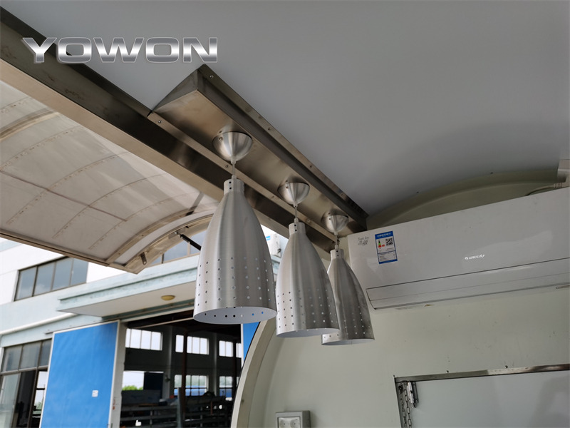 New Vending trailer for transportation of food YOWON Fully customized food vending cart mobile street fast food trailer: picture 19