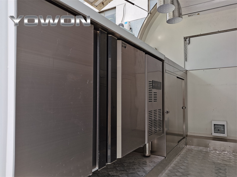 New Vending trailer for transportation of food YOWON Fully customized food vending cart mobile street fast food trailer: picture 14