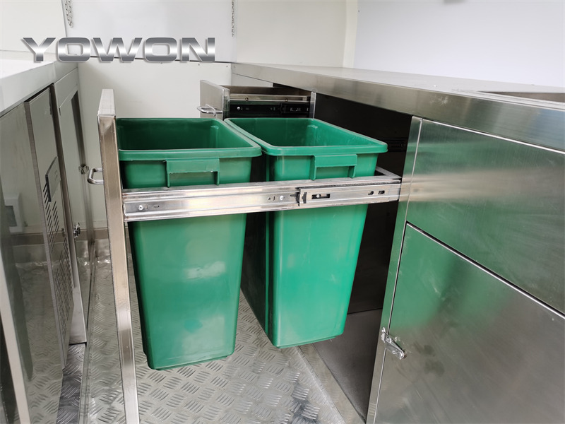 New Vending trailer for transportation of food YOWON Fully customized food vending cart mobile street fast food trailer: picture 18