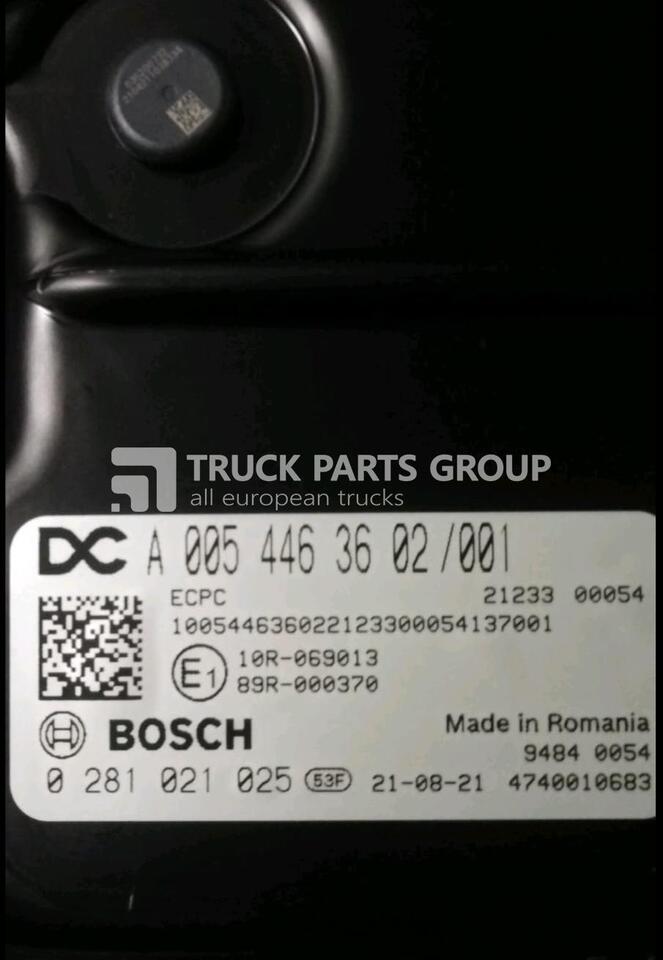 Mercedes actros MP5 EURO6 emission ECPC control unit by BOSCH EDRIVE 0054463602, 0281021025 - ECU for Truck: picture 1 Mercedes actros MP5 EURO6 emission ECPC control unit by BOSCH EDRIVE 0054463602, 0281021025 - ECU for Truck: picture 1