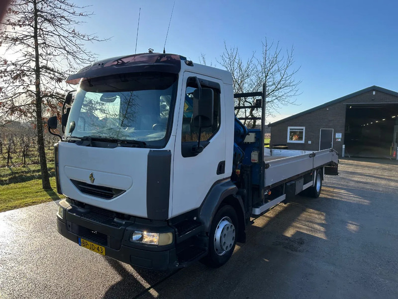 Renault Midlum 220 -12C / NL TRUCK / CRANE MKG HLK-80 / MACHINE TRANSPORT / MANUAL / EURO3 / RAMPS - Autotransporter truck, Crane truck: picture 1 Renault Midlum 220 -12C / NL TRUCK / CRANE MKG HLK-80 / MACHINE TRANSPORT / MANUAL / EURO3 / RAMPS - Autotransporter truck, Crane truck: picture 1