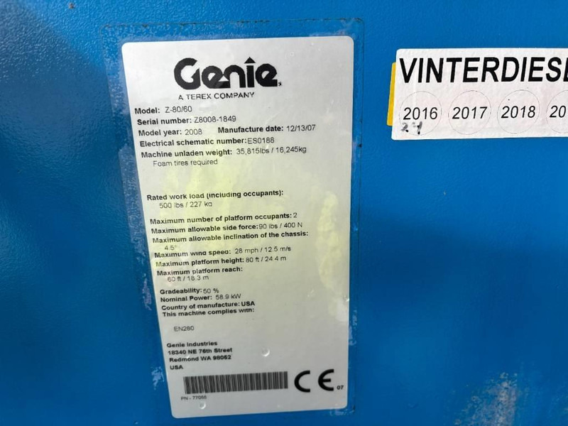 Genie Z80/60 - Aerial platform: picture 4 Genie Z80/60 - Aerial platform: picture 4