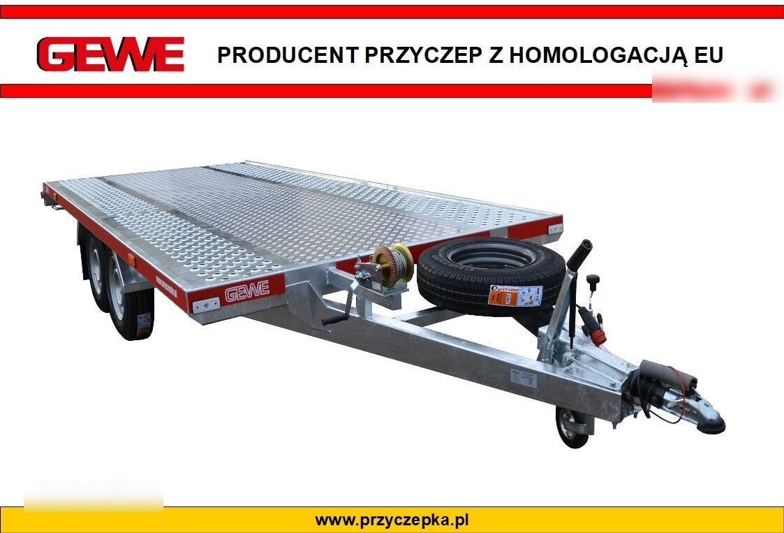 Gewe Laweta L3500 C/1 dł. 4,1 x 2,1 m - SUPER MOCNA - Autotransporter trailer: picture 1 Gewe Laweta L3500 C/1 dł. 4,1 x 2,1 m - SUPER MOCNA - Autotransporter trailer: picture 1