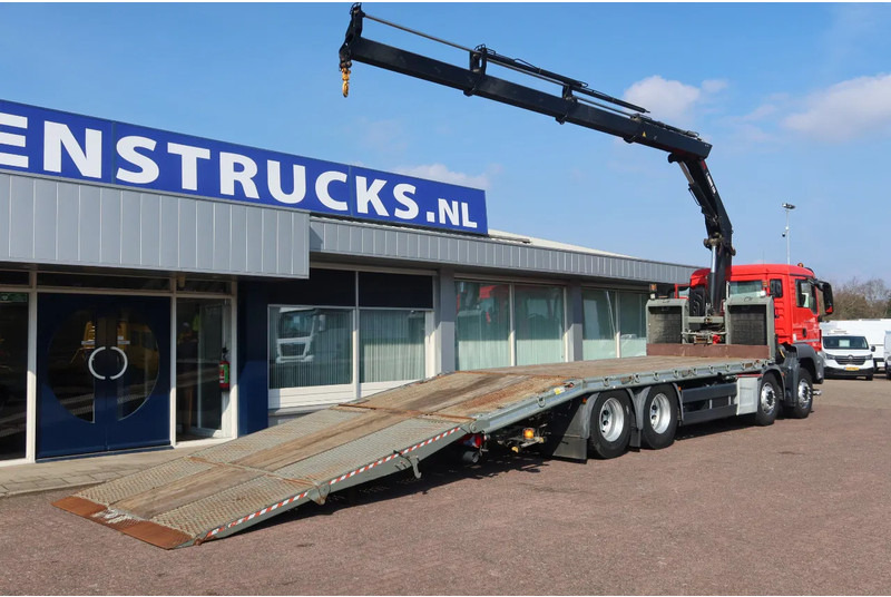 MAN TGS 35.360 8x2 Oprijwagen + HIAB 228 E 3 kraan. Radio grafisch + winch - Autotransporter truck, Crane truck: picture 3 MAN TGS 35.360 8x2 Oprijwagen + HIAB 228 E 3 kraan. Radio grafisch + winch - Autotransporter truck, Crane truck: picture 3
