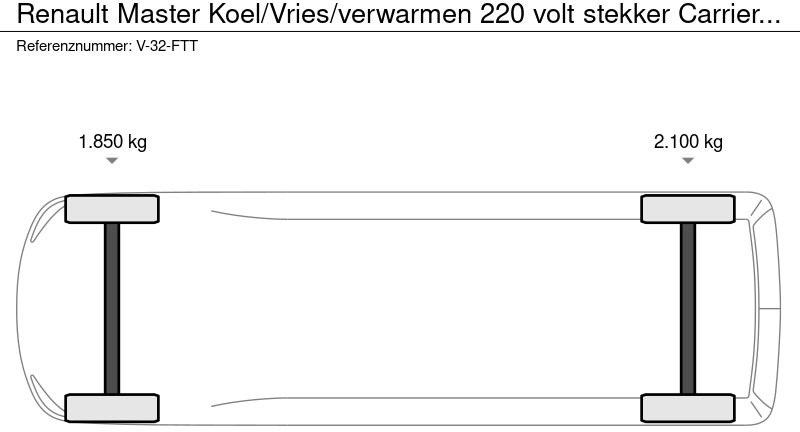 Refrigerated van Renault Master Koel/Vries/verwarmen 220 volt stekker Carrier Xarios 350 135 PK: picture 17