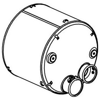 Katalysator SCR Euro 4 DAF XF95, XF105, XF85 - 3 sensoren - Dinex 21441 1691063 1685172 1691063 1685172 1669321 - Catalytic converter for Truck: picture 2 Katalysator SCR Euro 4 DAF XF95, XF105, XF85 - 3 sensoren - Dinex 21441 1691063 1685172 1691063 1685172 1669321 - Catalytic converter for Truck: picture 2
