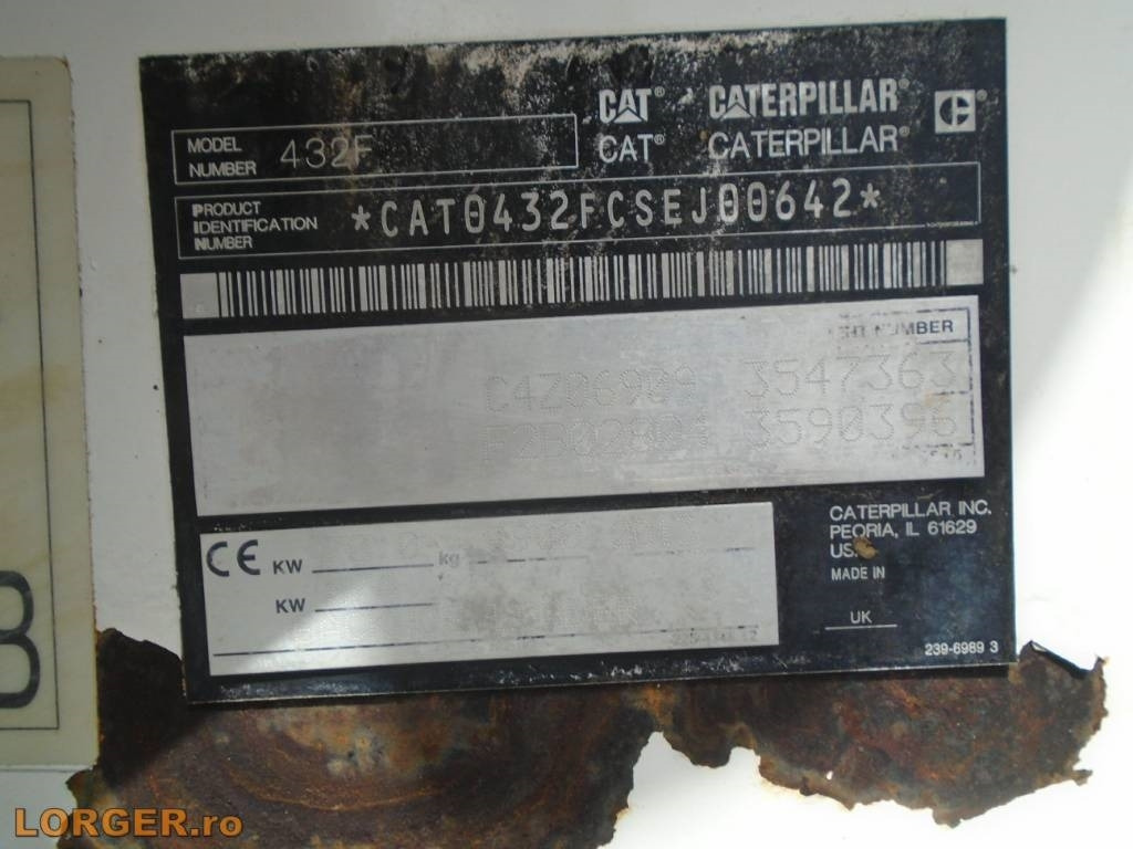 Backhoe loader CAT 432 F: picture 12 Backhoe loader CAT 432 F: picture 12