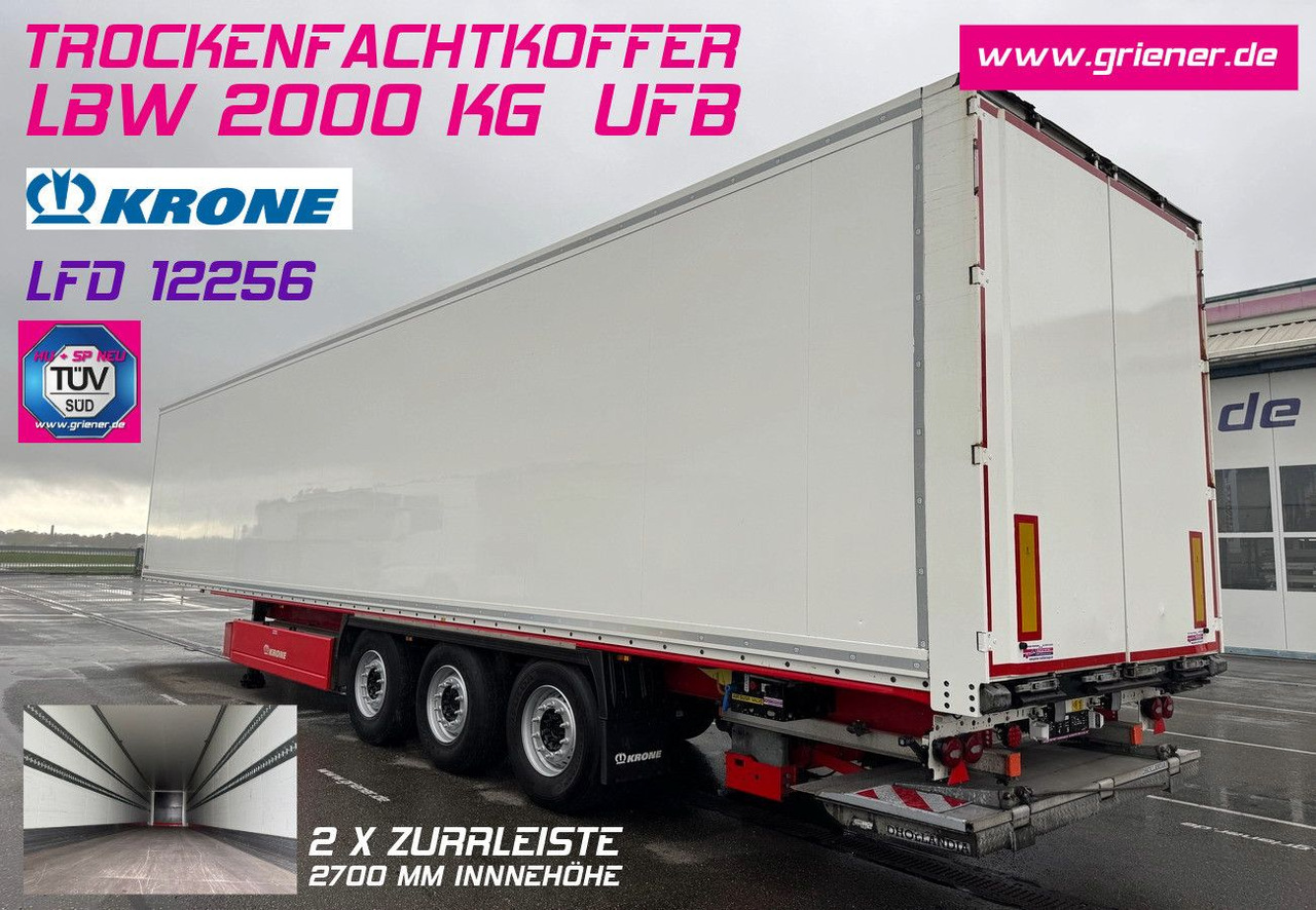 Krone SD 27/ LBW 2000 kg / 2 x ZURRLEISTE / DHOLLAND. - Closed box semi-trailer: picture 1 Krone SD 27/ LBW 2000 kg / 2 x ZURRLEISTE / DHOLLAND. - Closed box semi-trailer: picture 1