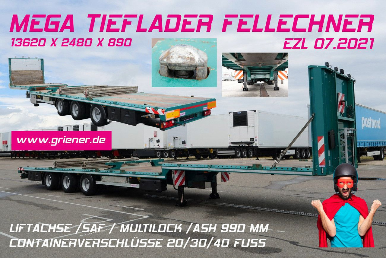 SP32 -G39 MEGA/JUMBO/LIFT/ CONTAINER /FELLECHNER - Low loader semi-trailer: picture 1 SP32 -G39 MEGA/JUMBO/LIFT/ CONTAINER /FELLECHNER - Low loader semi-trailer: picture 1
