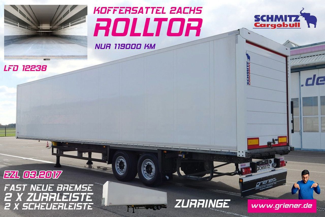 Schmitz Cargobull SKO 18 / ROLLTOR / ZURRLEISTE /ZURRINGE TOP !!!! - Closed box semi-trailer: picture 1 Schmitz Cargobull SKO 18 / ROLLTOR / ZURRLEISTE /ZURRINGE TOP !!!! - Closed box semi-trailer: picture 1