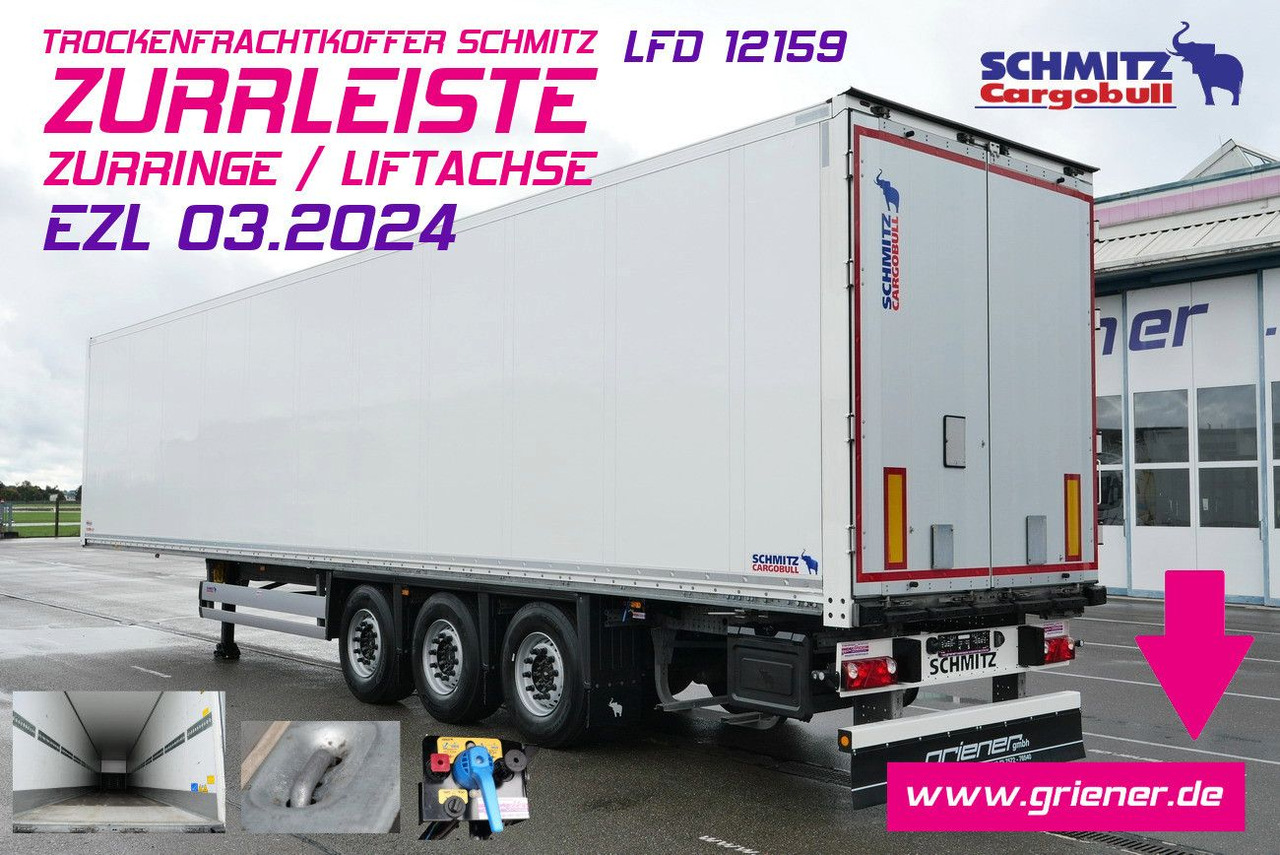 Schmitz Cargobull SKO/SBO 24 ZURRLEISTE / ZURRINGE / LIFTACHSE - Closed box semi-trailer: picture 1 Schmitz Cargobull SKO/SBO 24 ZURRLEISTE / ZURRINGE / LIFTACHSE - Closed box semi-trailer: picture 1