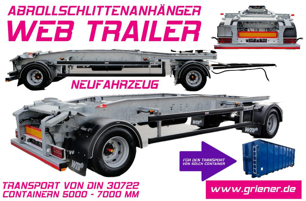 Web-Trailer ARA 18/ DIN 30722 / 5000 - 7000 mm/19,5 VERZINKT Web-Trailer ARA 18/ DIN 30722 / 5000 - 7000 mm/19,5 VERZINKT - Roll-off/ Skip trailer: picture 1 Web-Trailer ARA 18/ DIN 30722 / 5000 - 7000 mm/19,5 VERZINKT Web-Trailer ARA 18/ DIN 30722 / 5000 - 7000 mm/19,5 VERZINKT - Roll-off/ Skip trailer: picture 1