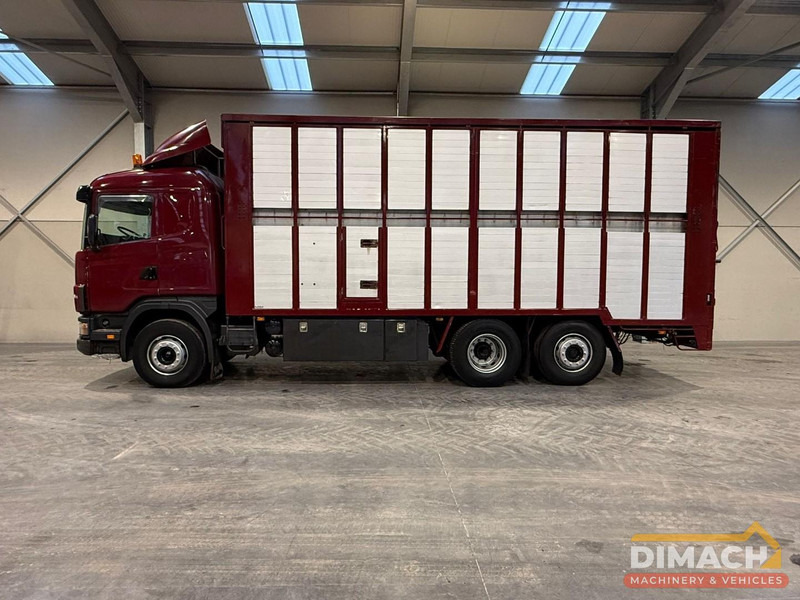 Scania 124G 420 Scania - Euro 3 - levendvee vervoer - dubbeldeks laadvloer - highline model - 6x2*4 - retarder - handbak - liftdak - Livestock truck: picture 3 Scania 124G 420 Scania - Euro 3 - levendvee vervoer - dubbeldeks laadvloer - highline model - 6x2*4 - retarder - handbak - liftdak - Livestock truck: picture 3