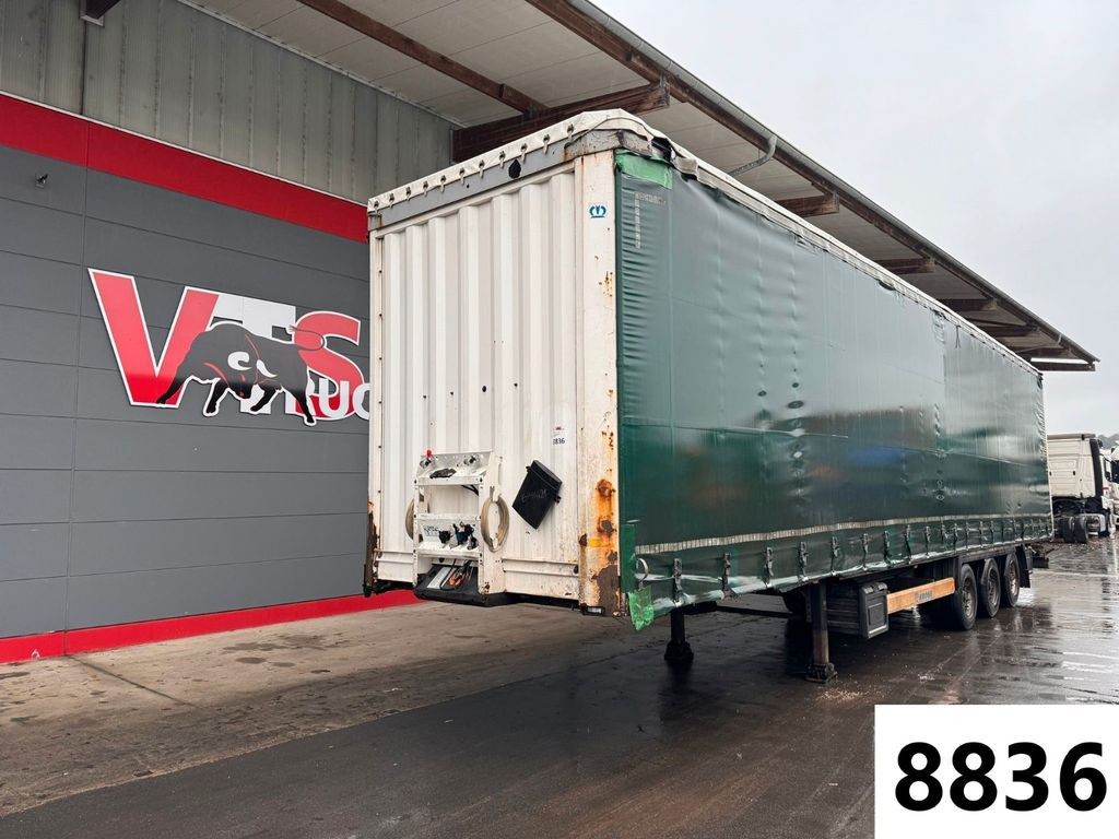 Curtainsider semi-trailer Krone SD  Pritsche + Plane Edscha-Verdeck Mega: picture 1
