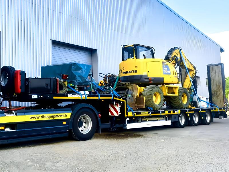 KASSBOHRER Porte engins 3 Essieux - Low loader semi-trailer: picture 5 KASSBOHRER Porte engins 3 Essieux - Low loader semi-trailer: picture 5