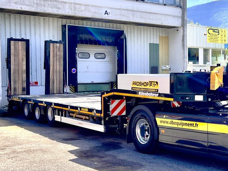 KASSBOHRER Porte engins 3 Essieux - Low loader semi-trailer: picture 1 KASSBOHRER Porte engins 3 Essieux - Low loader semi-trailer: picture 1