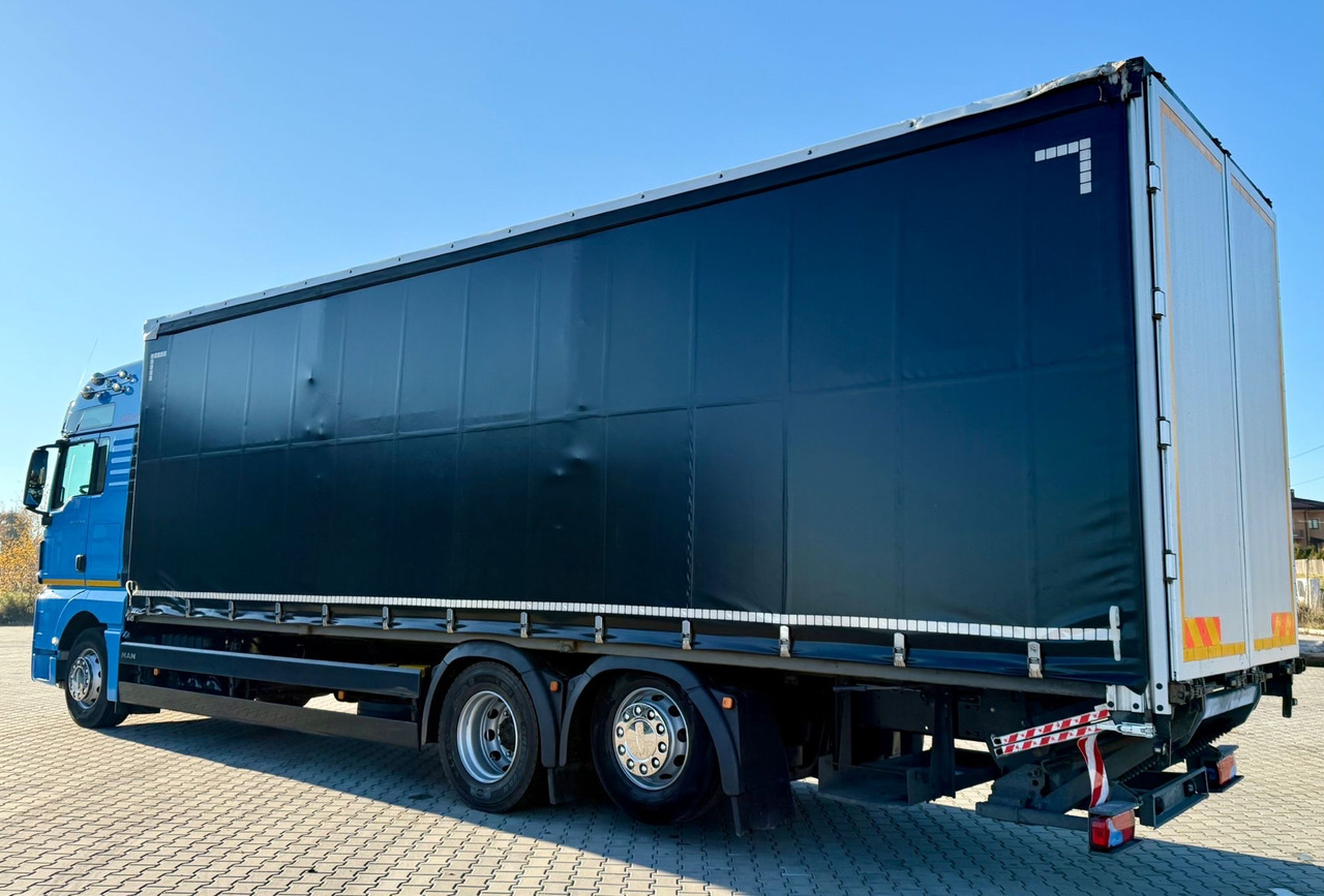 MAN TGX 26.420 / FIRANKA / WINDA / 23 EUROPALETY / 6x2 / AUTOMAT / EURO 6 / OŚ PODNOSZONA / DUŻA KABINA / 2019 ROK - Curtainsider truck: picture 4 MAN TGX 26.420 / FIRANKA / WINDA / 23 EUROPALETY / 6x2 / AUTOMAT / EURO 6 / OŚ PODNOSZONA / DUŻA KABINA / 2019 ROK - Curtainsider truck: picture 4