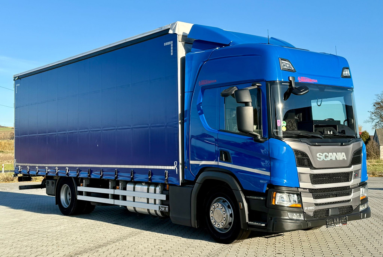 SCANIA P280 / FIRANKA / 20 EUROPALET / SYPIALKA / SILNIK 6 / AUTOMAT - Curtainsider truck: picture 1 SCANIA P280 / FIRANKA / 20 EUROPALET / SYPIALKA / SILNIK 6 / AUTOMAT - Curtainsider truck: picture 1