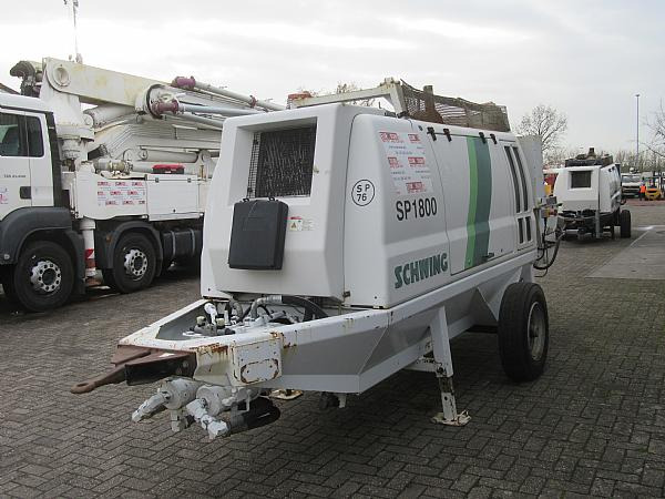 2015 SP 1800 D4 125 KW trailer static pump - Stationary concrete pump: picture 3 2015 SP 1800 D4 125 KW trailer static pump - Stationary concrete pump: picture 3