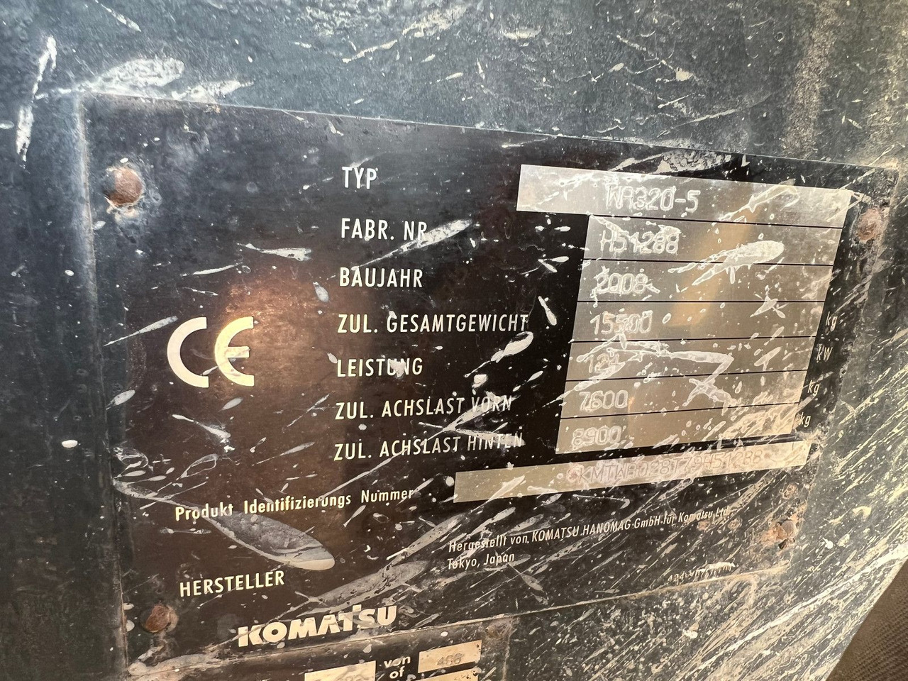 Komatsu WA 320-5 - Wheel loader: picture 3 Komatsu WA 320-5 - Wheel loader: picture 3