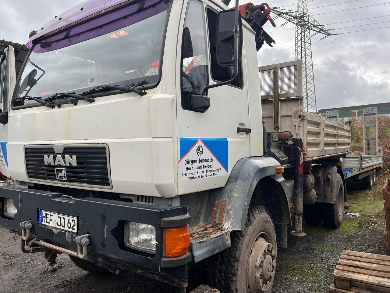 MAN 18.264 Kran - Tipper, Crane truck: picture 4 MAN 18.264 Kran - Tipper, Crane truck: picture 4