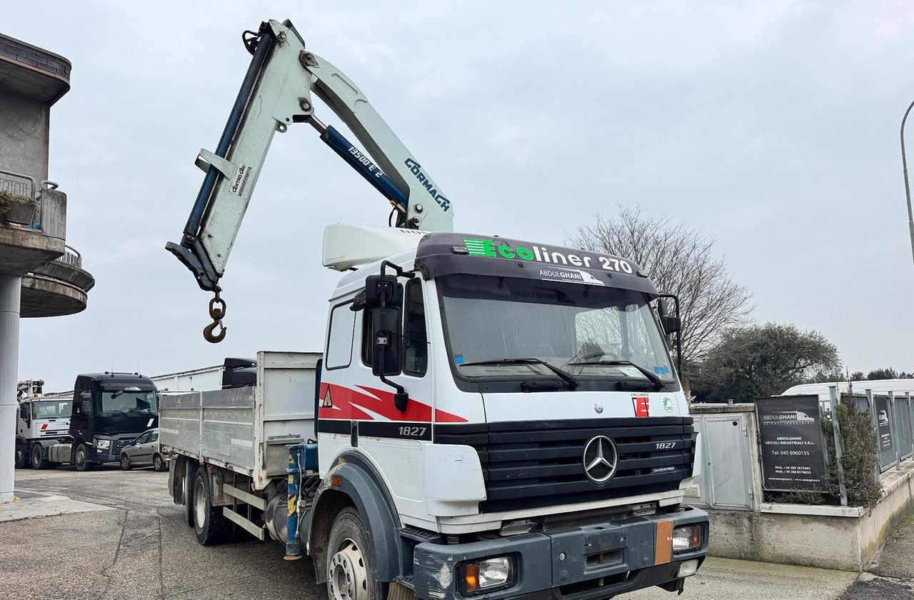 Motrice Mercedes Benz SK 1827 con Gru - Dropside/ Flatbed truck, Crane truck: picture 1 Motrice Mercedes Benz SK 1827 con Gru - Dropside/ Flatbed truck, Crane truck: picture 1