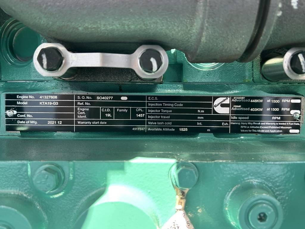 New Generator set Cummins KTA19-G3 - 500 kVA Generator - DPX-18807-O: picture 11