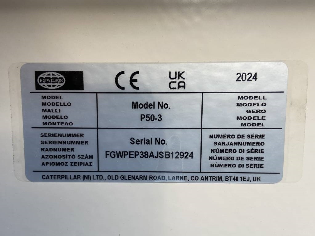 New Generator set FG Wilson P50-3 - 50 kVA Genset - DPX-16004: picture 19