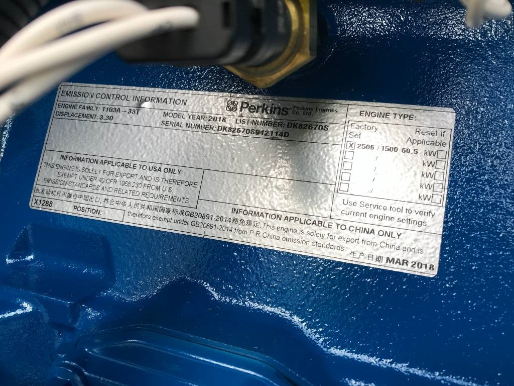 FG Wilson P65-5 - 65 kVA Genset - DPX-16006 - Generator set: picture 5 FG Wilson P65-5 - 65 kVA Genset - DPX-16006 - Generator set: picture 5
