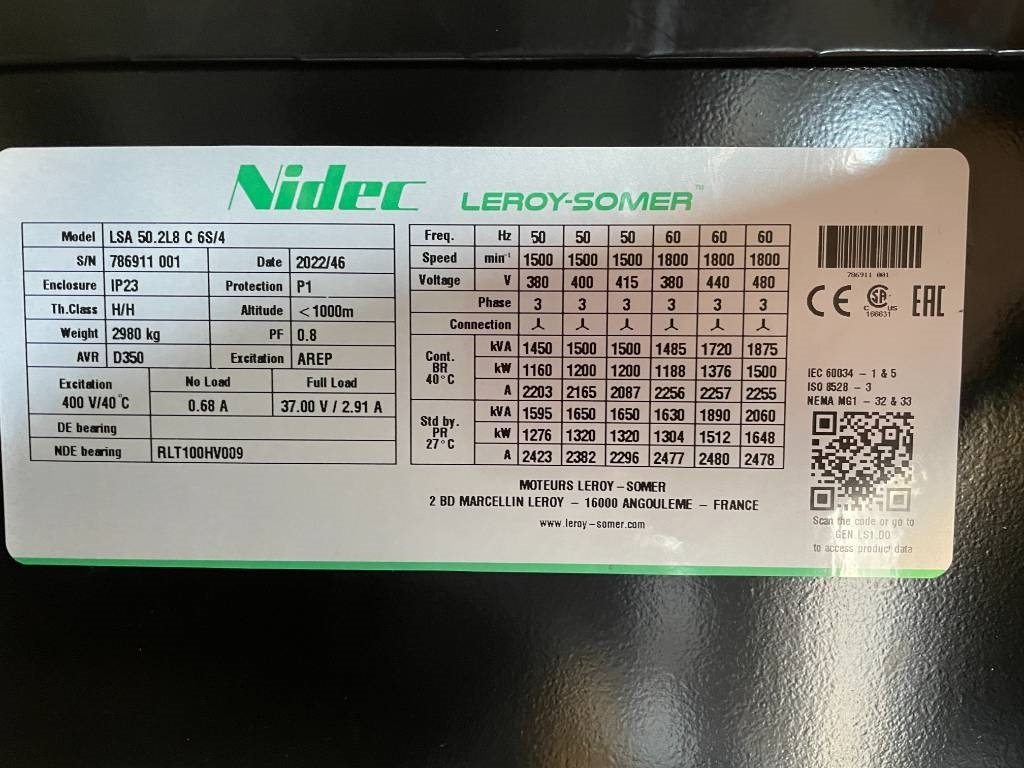 Perkins 4012-46TAG2A - 1.650 kVA Generator - DPX-19823 - Generator set: picture 3 Perkins 4012-46TAG2A - 1.650 kVA Generator - DPX-19823 - Generator set: picture 3